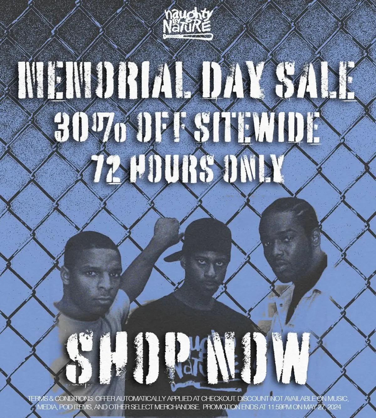 Memorial Day Sale: 30% Off Storewide Celebrate the holiday with exclusive deals and stylish picks from Naughty By Nature store