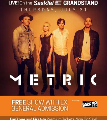 Metric Heads To Saskatoon For Upcoming Show