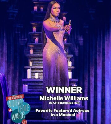 Michelle wins at the Audience Choice Awards, spotlighting her brilliance in musical stage.