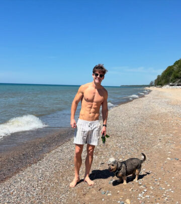 Lachlan Buchanan enjoys a scenic Michigan jog with mates this weekend. Pure energy! at dawn
