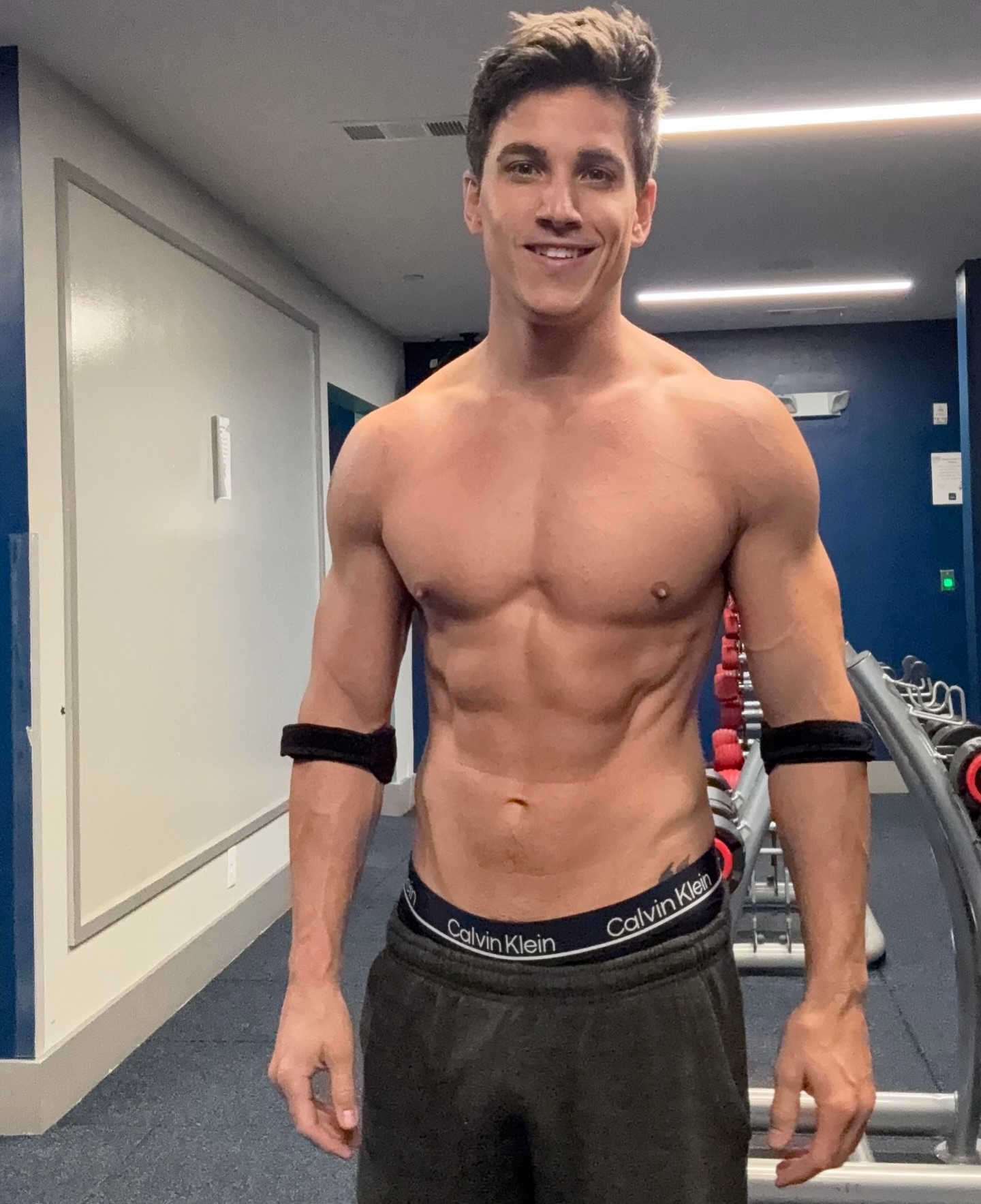 Actor Mike Manning blends wrestling flair with intense gym workouts in his latest post now