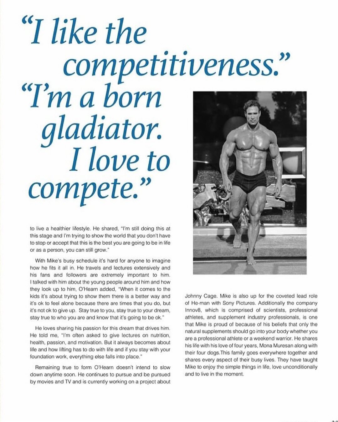 Mike O'Hearn Inspires Self-Improvement, Rejects Criticism