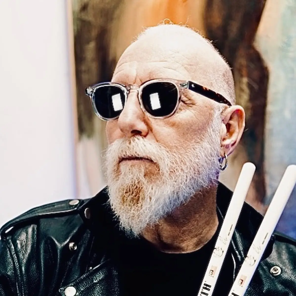 Drum Legend Mike Terrana electrifies Sunday with potent beats and vibrant energy for all.