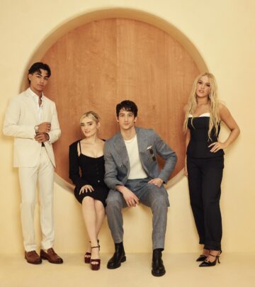 Dynamic style meets celebrity charm with curated fashion details and on-set flair in style.