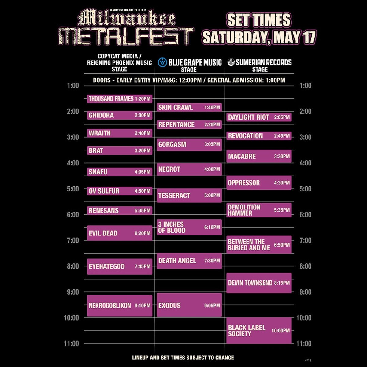 Milwaukee Metal Fest Goblin Party Upcoming Milwaukee Metal Fest performance with a Goblin Party by Nekrogoblikon tonight!!!