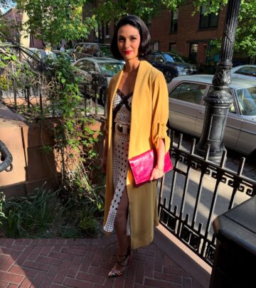 Morena Baccarin Embraces Bold Beauty With Concealer