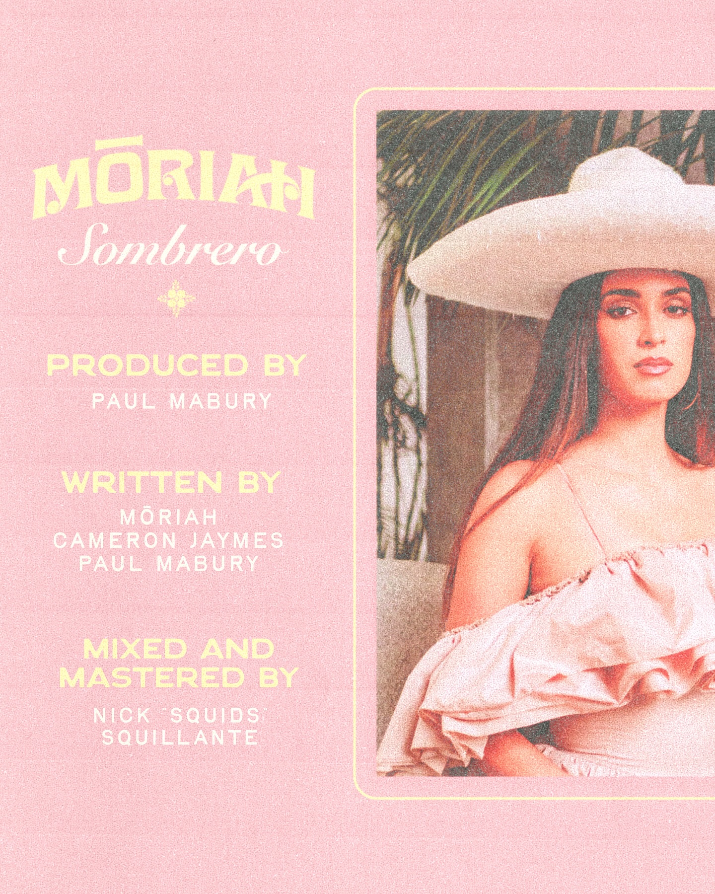 MŌRIAH Celebrates ‘Sombrero’ Production Team’s Dedication Singer MŌRIAH pays tribute to the dedicated, coffee-fueled crew behind her new hit track!!