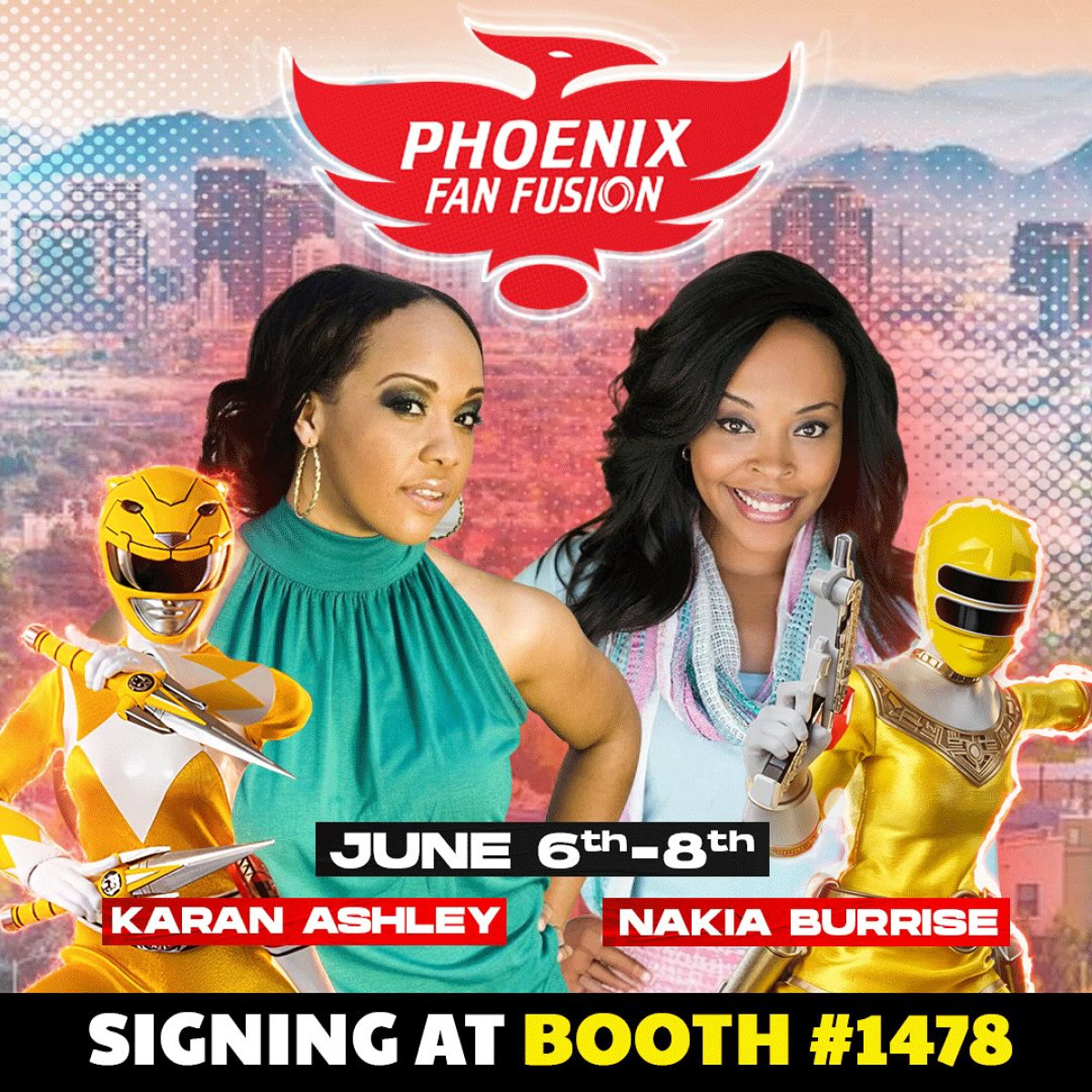 Experience autographs, photos & exclusive Power Ranger merchandise at Phoenix Fan Fusion!