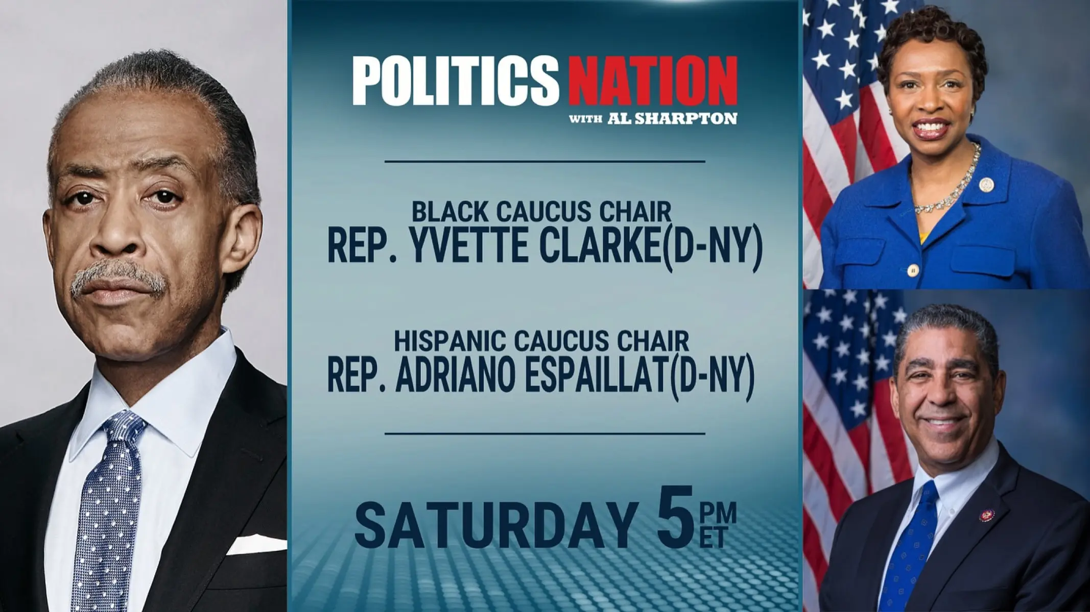 MSNBC PoliticsNation: Caucus Chairs Analyze Election Stakes Join Rep. Clarke and Rep. Espaillat as they break down crucial risks in an election year!