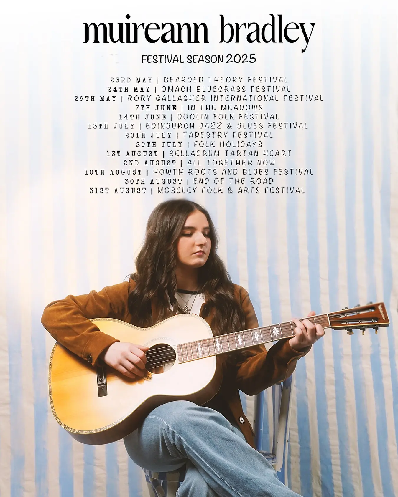 Muireann Bradley’s Festival Tour Schedule Unveiled This singer will hit folk bluegrass and roots stages across the UK and Ireland this autumn