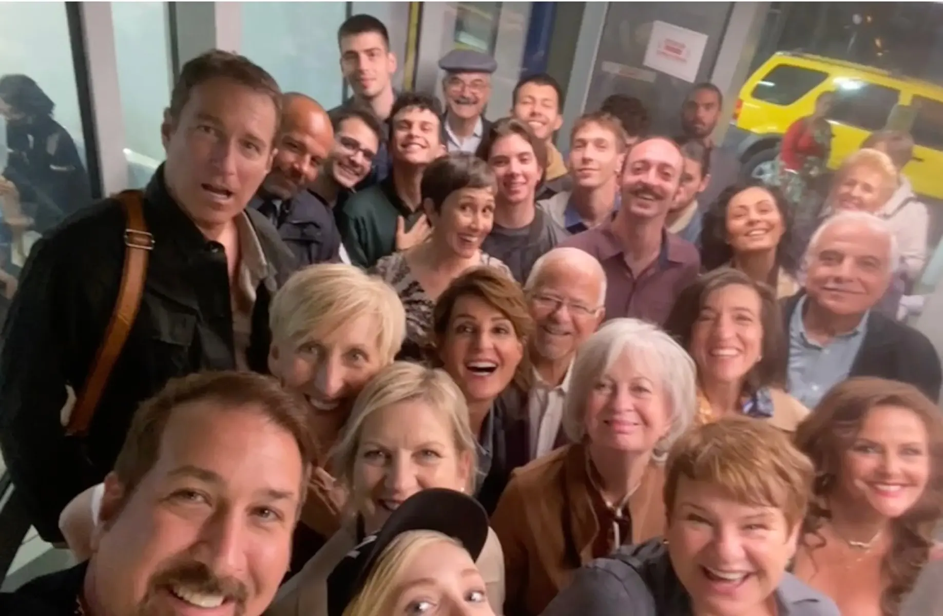 My Big Fat Greek Wedding 3 Selfie Buzzes Greek smiles abound in an on-set selfie as stars light up the set of wedding movie sequel!!!!