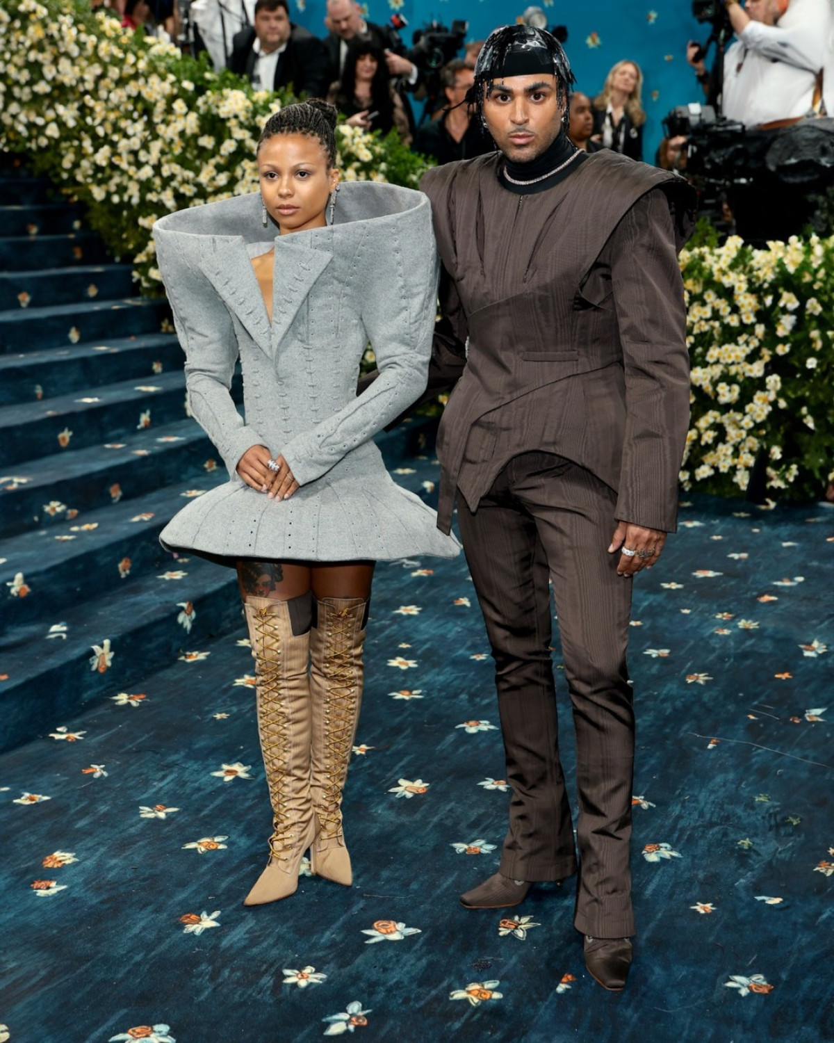 Myha’la & Raul Lopez Redefine Met Gala Style modern tailoring meets historic inspiration as iconic figures strut custom creations with style