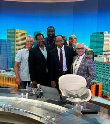 Actor makes stop at ESPN debate show in OKC, sparking film chat around his newest project.