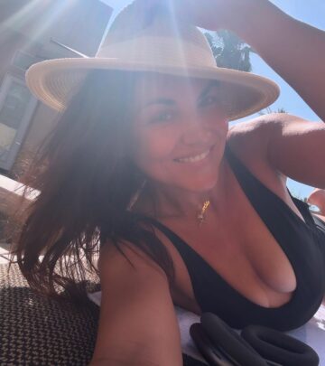 Marika Dominczyk enjoys a serene escape in the mystical desert via Hyatt Indian Wells haven.