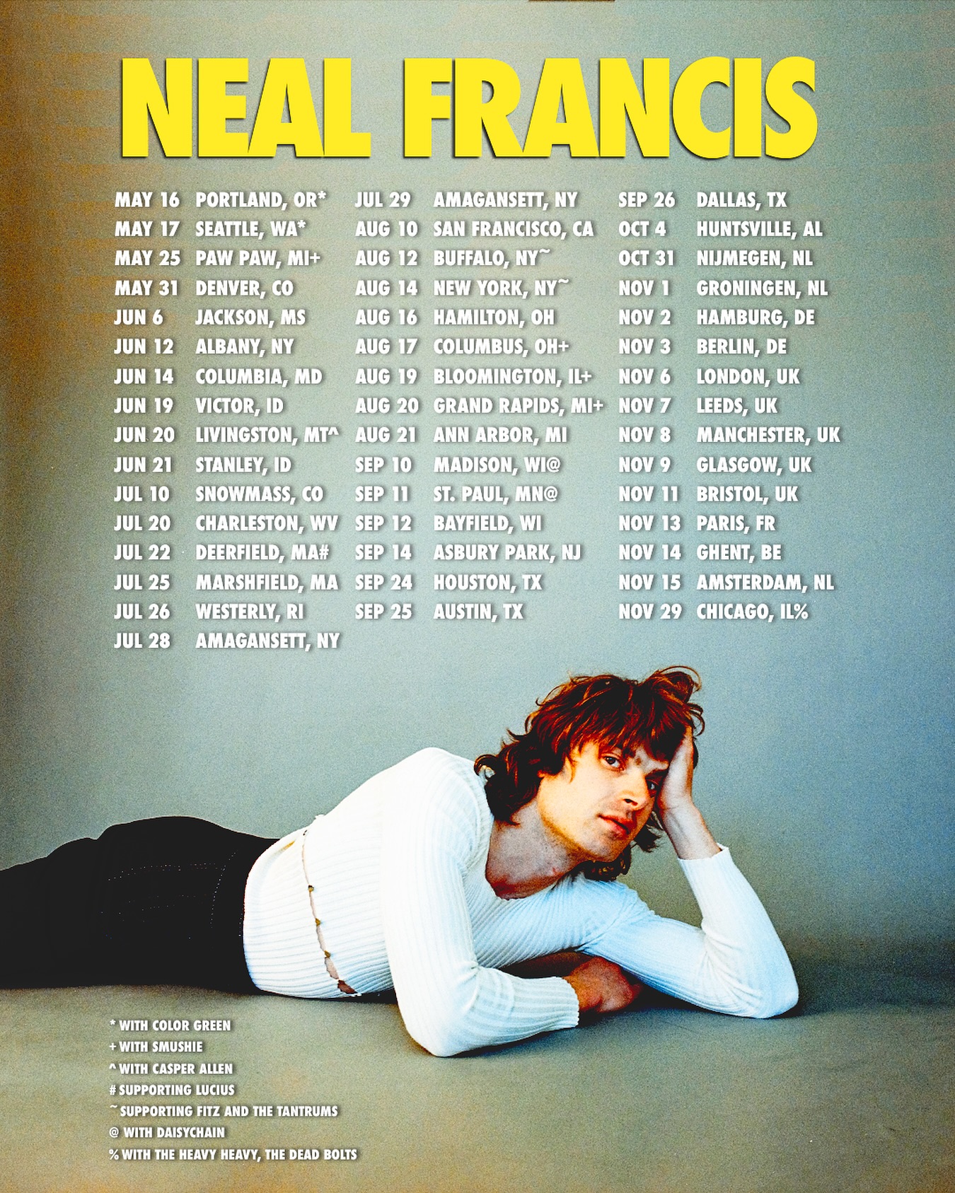 Neal Francis Announces New Tour Dates Fresh Midwest and Texas additions mark a thrilling new chapter in the artist tour journey!