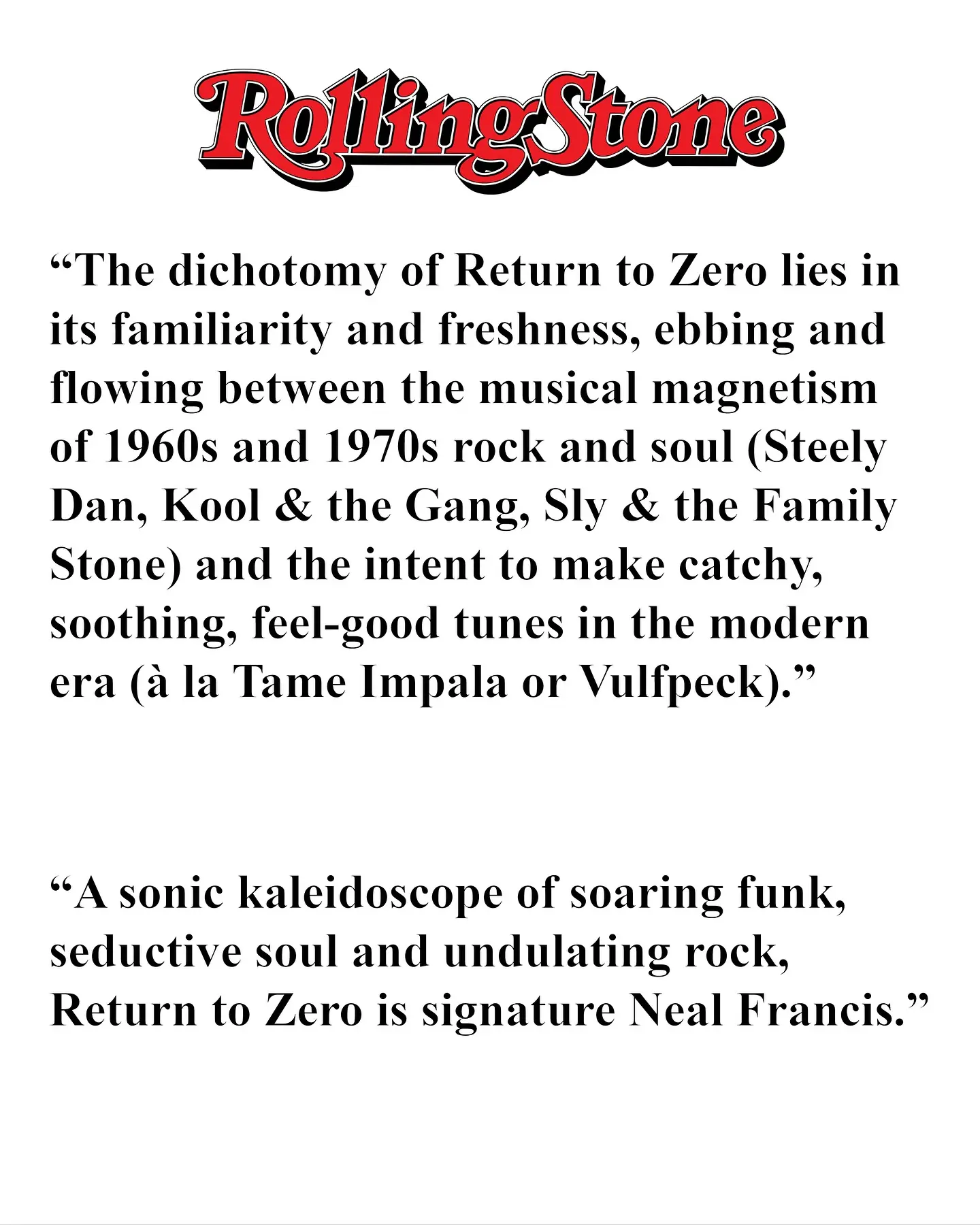 Neal Francis Featured In Rolling Stone