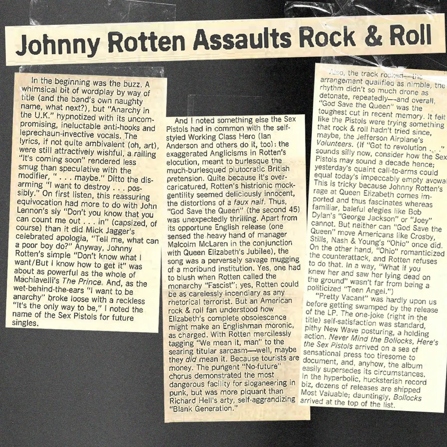 Never Mind The Bollocks Album Review