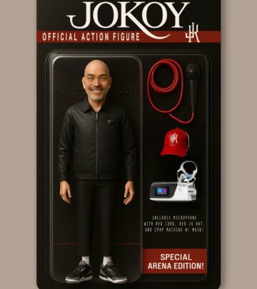 Limited edition action figure packs tour mic, hat, CPAP—celebrating Jo Koy’s iconic humor!