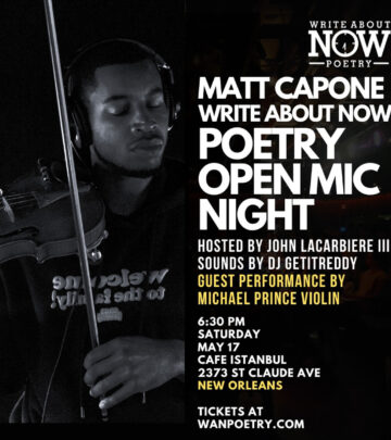 Experience a night of poetry, unreleased tunes, and vibrant artistry in NOLA - Don't miss!!