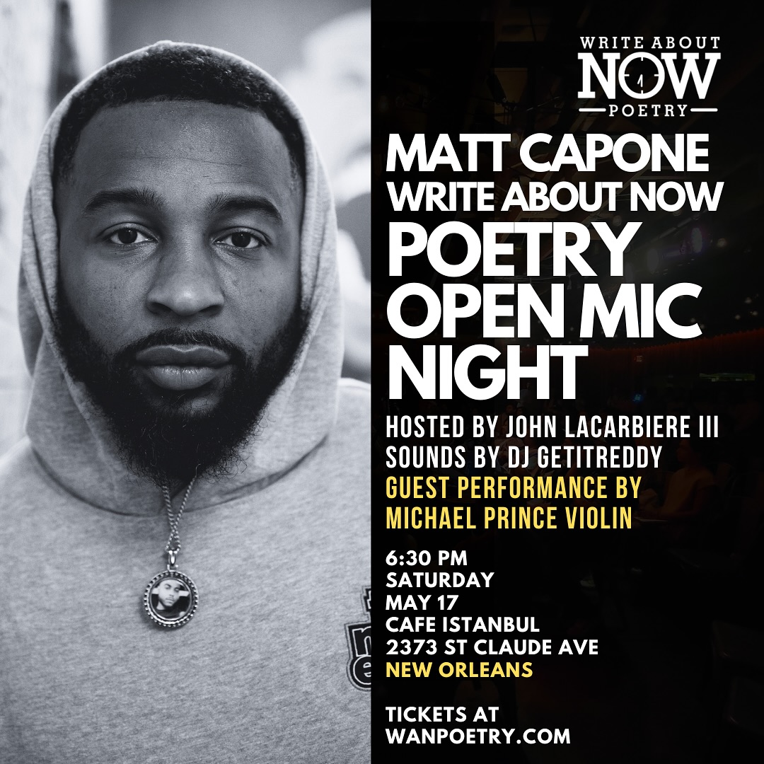New Orleans Poetry And Music Night With Michael Prince