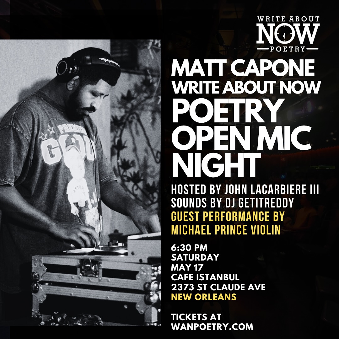New Orleans Poetry And Music Night With Michael Prince