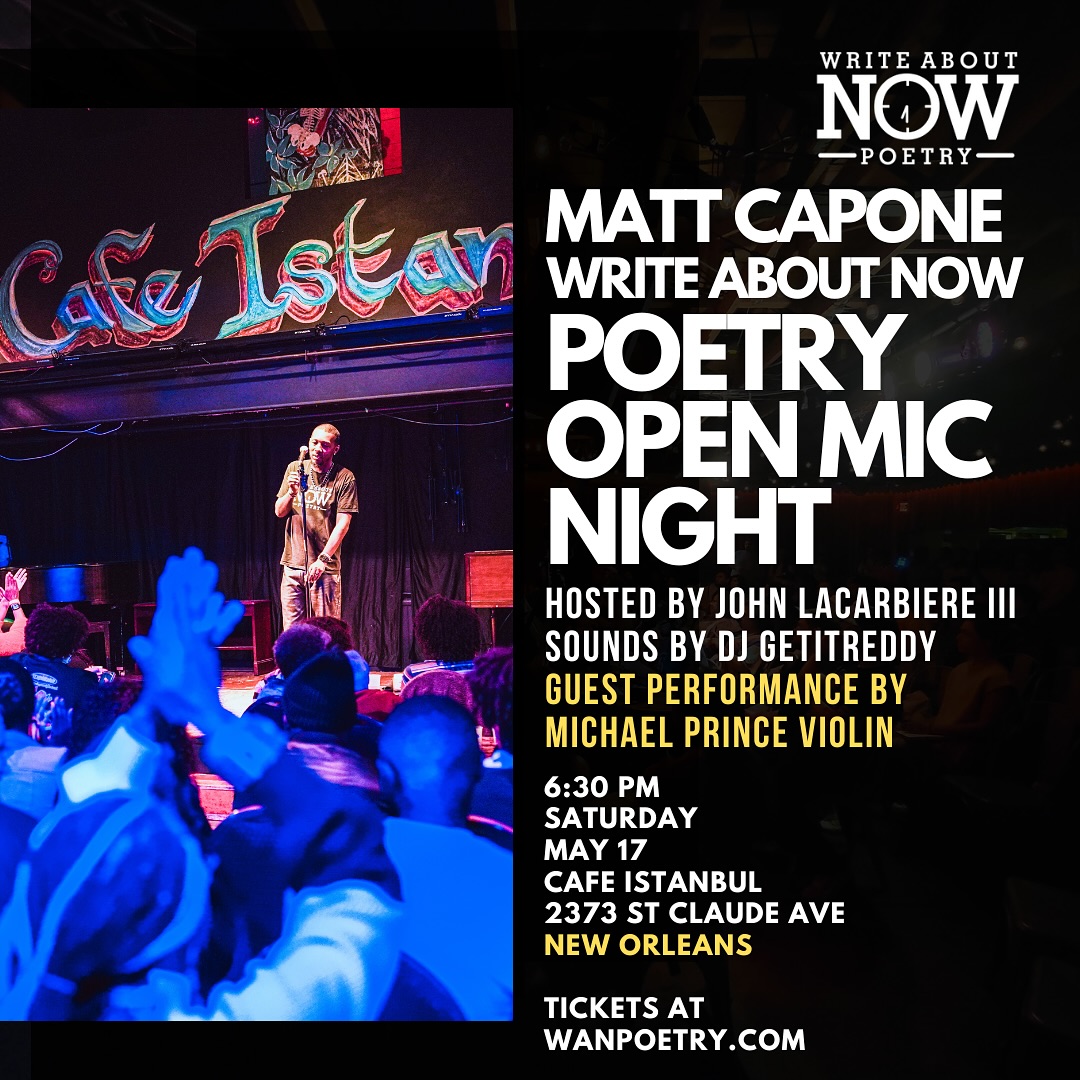 New Orleans Poetry And Music Night With Michael Prince