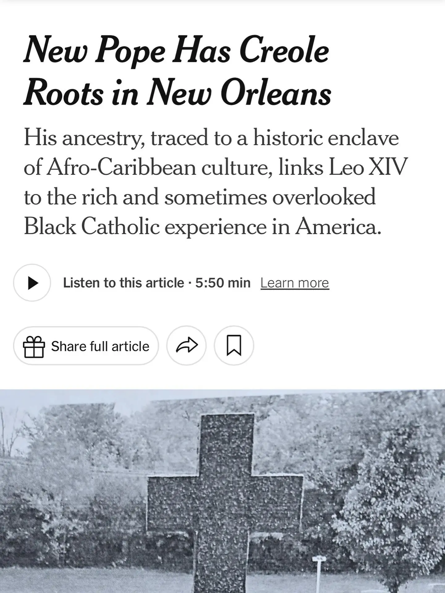 From the crib to the Vatican: Jason Weaver celebrates a Louisiana Creole heritage pontiff!