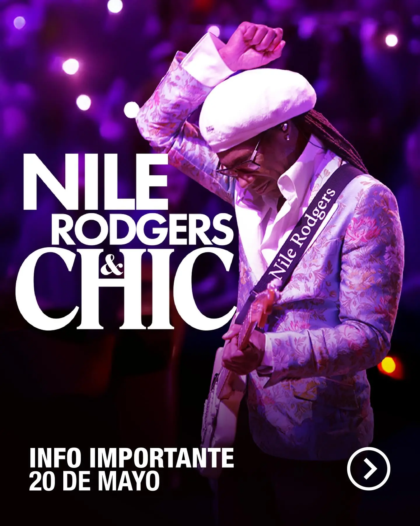 Nile Rodgers Brings Chic Beats At Monticello Arena Nile Rodgers fuses disco, funk, and soul in a groundbreaking epic show at Monticello Arena