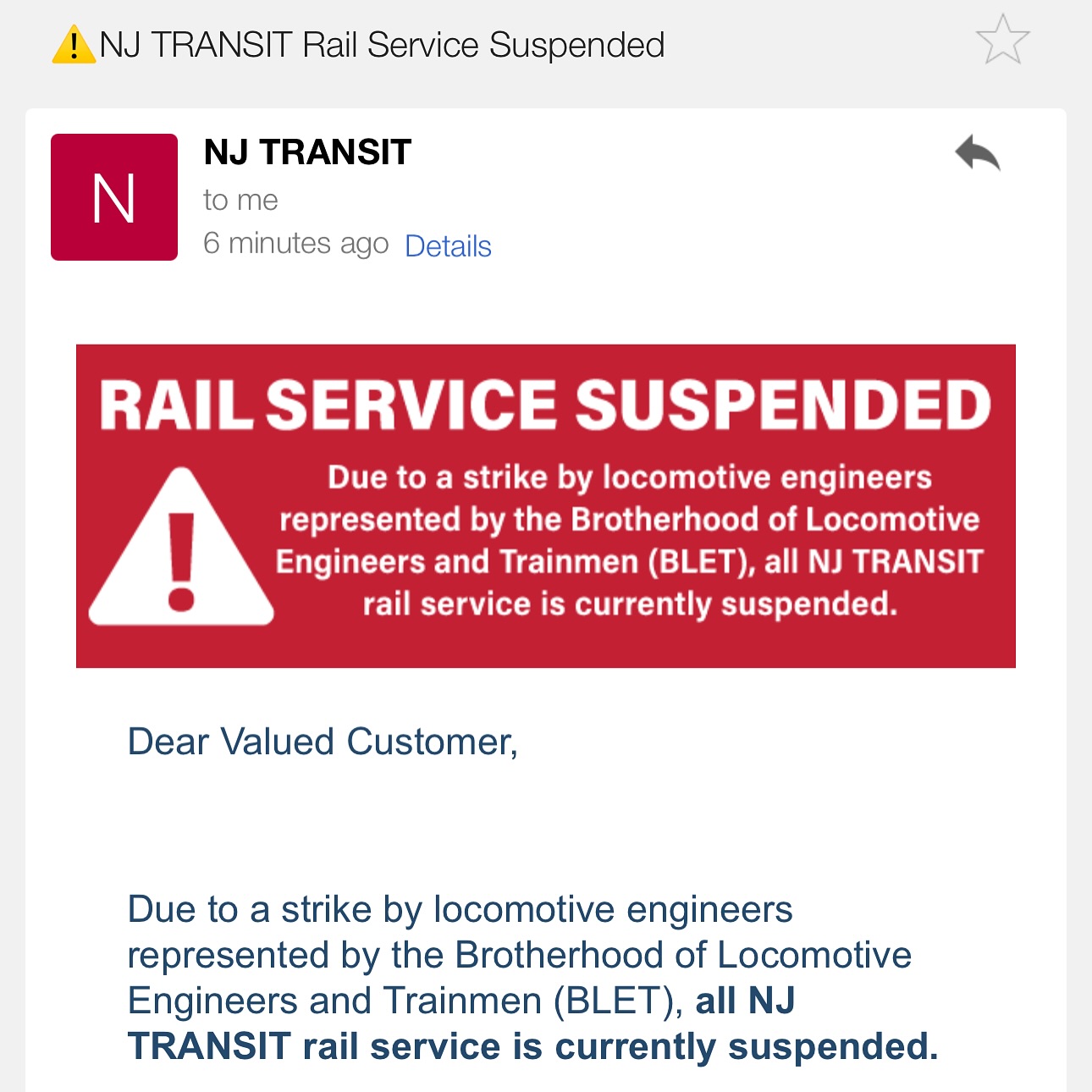 NJ Transit Strike Disrupts Jersey Travel