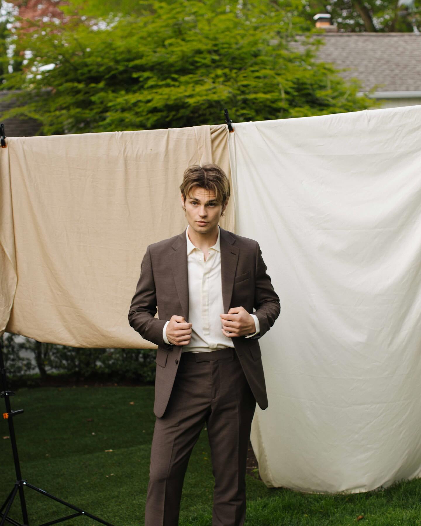 Noah LaLonde Shines on a Pretty Sweet Day Noah LaLonde radiates charm in a vivid capture by Paul Smith Design on a sunny stylish day!