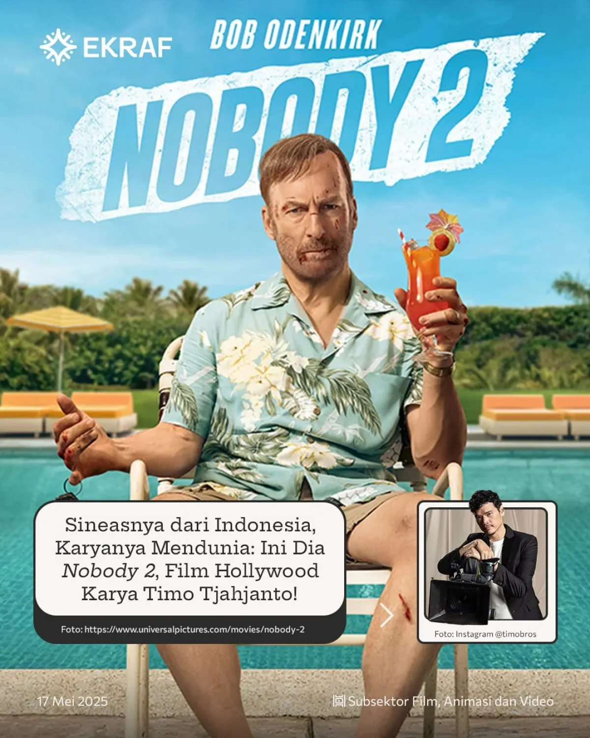 Nobody 2 Trailer Released: Timo Tjahjanto’s Bold Vision Launched May 14, 2025 by Indonesian director Timo Tjahjanto merging brutal action - epic!!