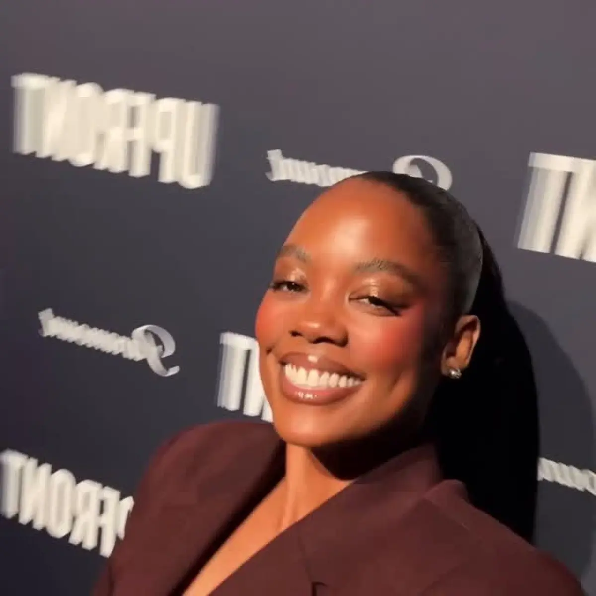 Novi Brown Shines At Upfronts Event Upfronts event dazzles with bold looks and vibrant energy that exudes pure true power!!!!