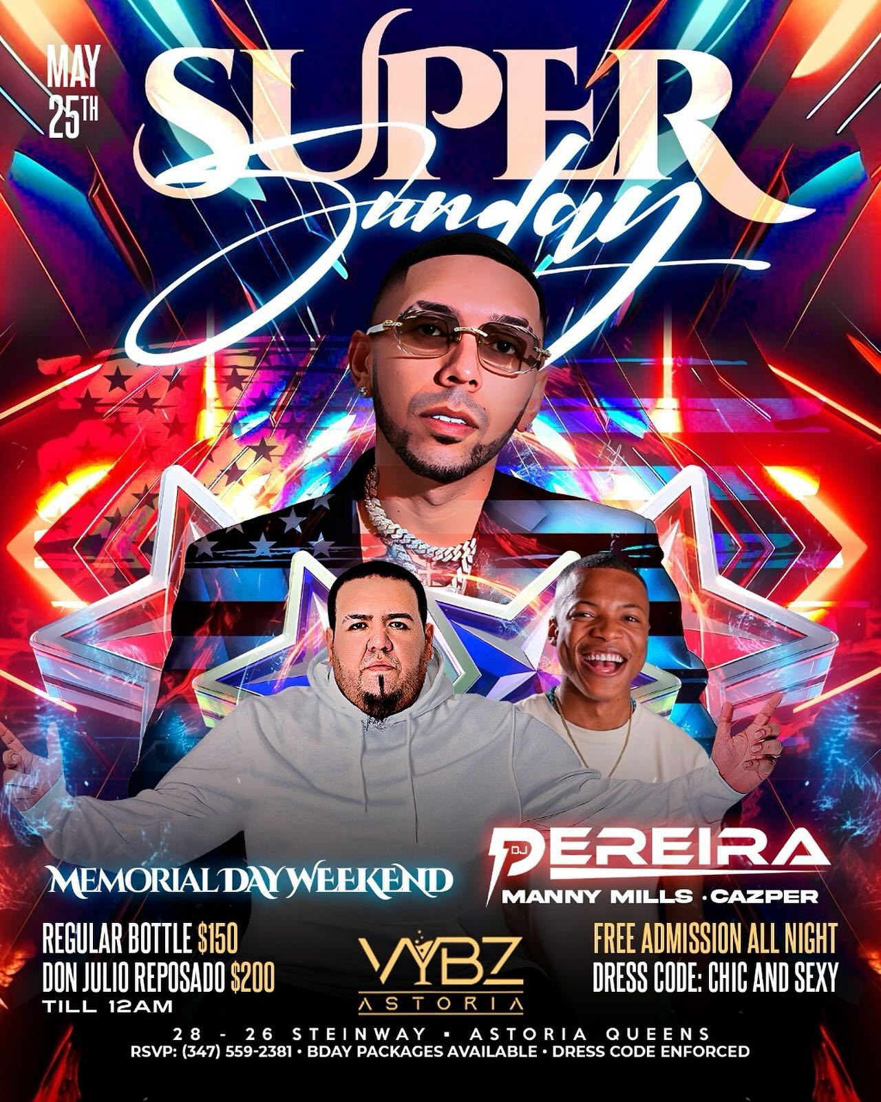 NYC Super Sunday Party With Top DJs Experience a super Sunday of high-energy beats with top DJs and vibrant influencers!!!!