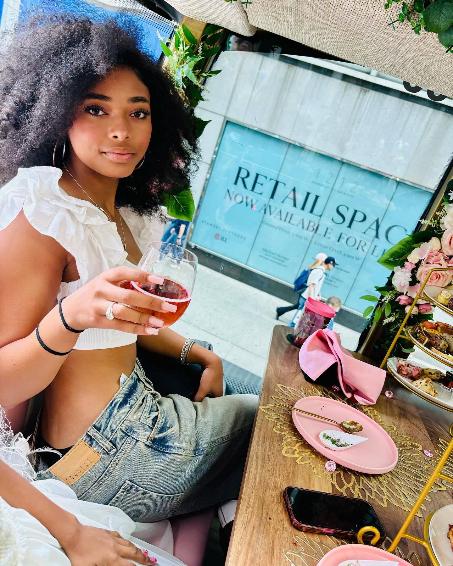 NYC Tea Outing With Mychal~Bella and Friends Relishing vibrant gatherings with chic company, savoring flavorful brews amid urban flair