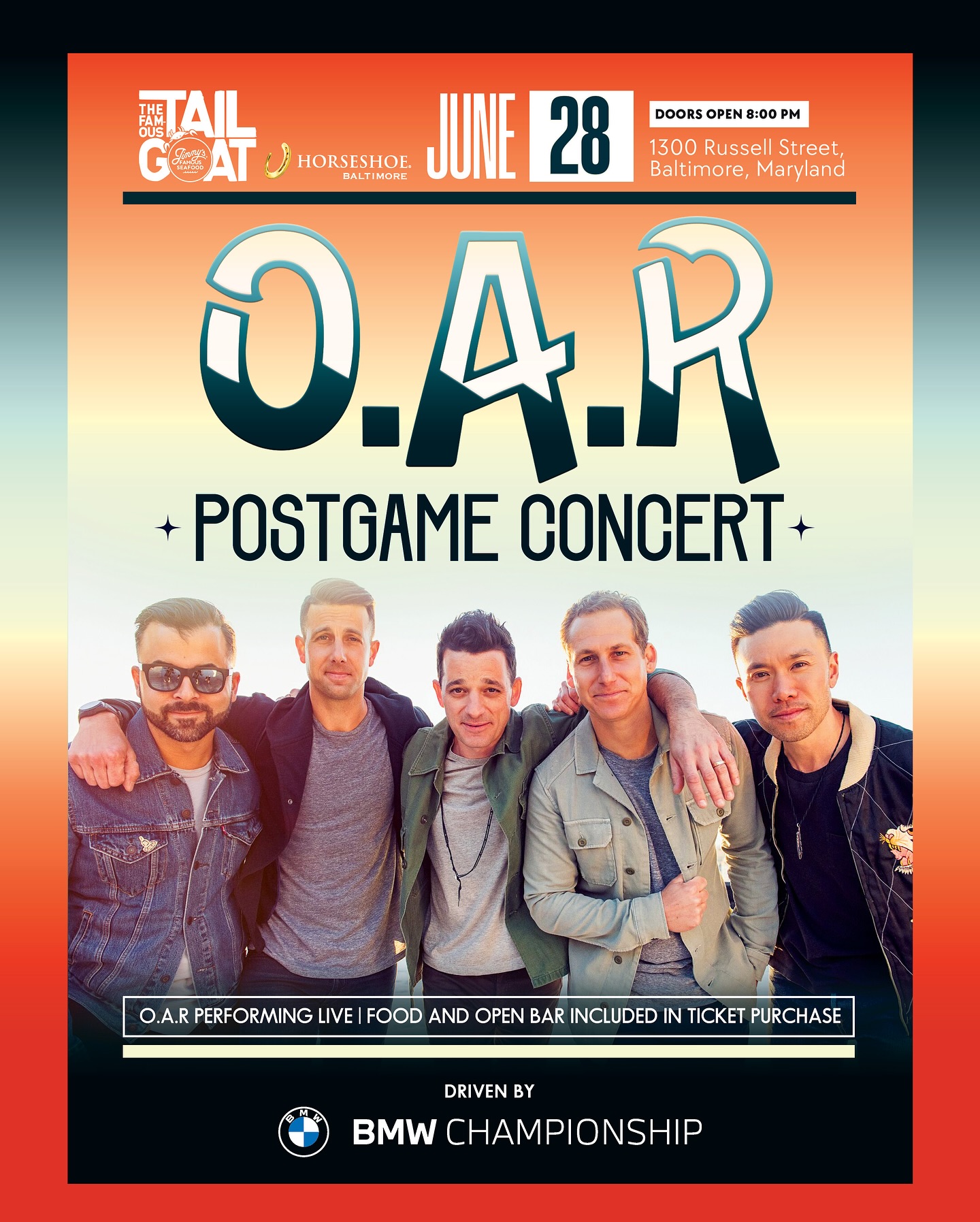 O.A.R. Homecoming: TailGOAT Concert Experience Homecoming show with live tunes, premium perks, and hometown flavor – a can’t-miss event!.