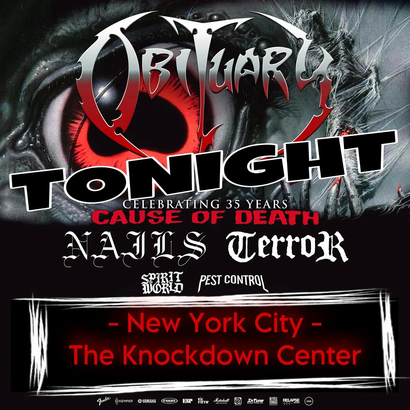 Obituary Kicks Off Final 4 US Shows in NYC Obituary bring big US tour finale to NYC, celebrating 35 years of 'Cause Of Death' legacy!