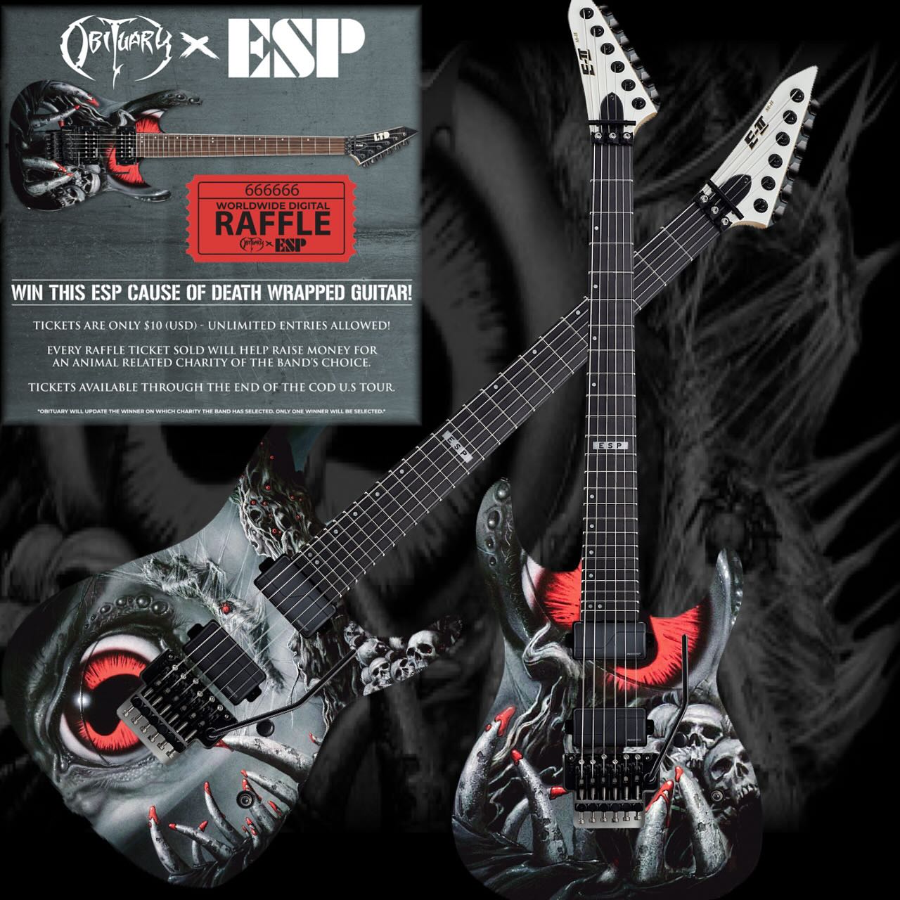 Obituary Launches Cause Of Death Raffle Buy your raffle tickets now as Obituary celebrates 35yrs of death metal thunder and legacy