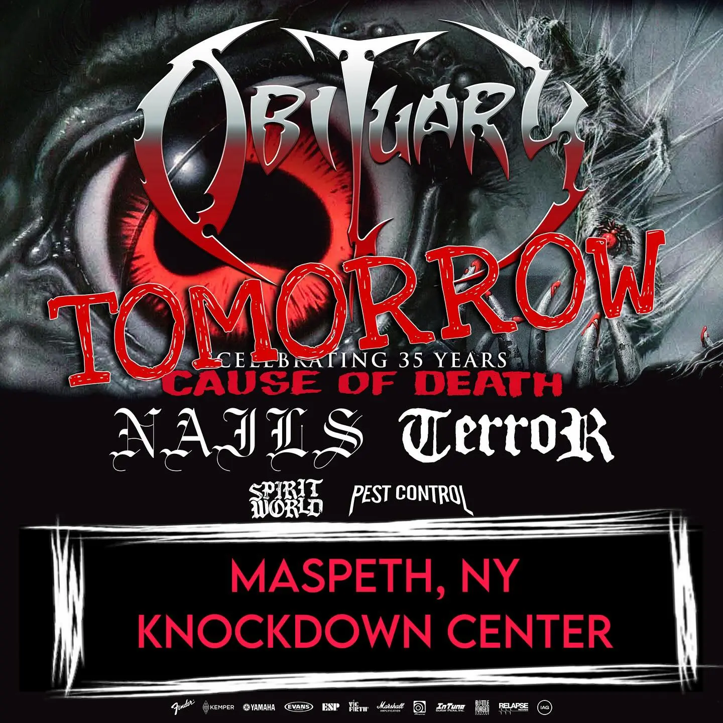 Obituary Rocks Asheville on 35th Cause of Death Tour