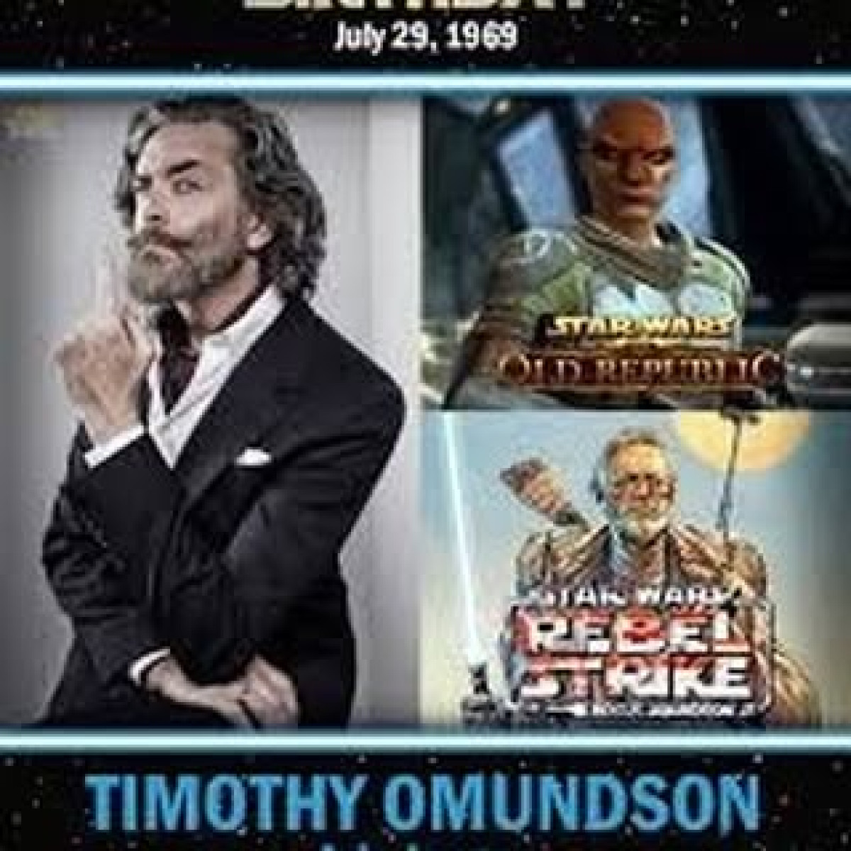 Omundson Celebrates Star Wars Tribute Star Wars Day tribute as Timothy Omundson recalls his proud moment playing Obi-Wan Kenobi!