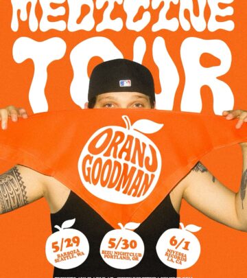 Experience the citrus vibe as Oranj Goodman’s bold invitation ignites creative energy now!