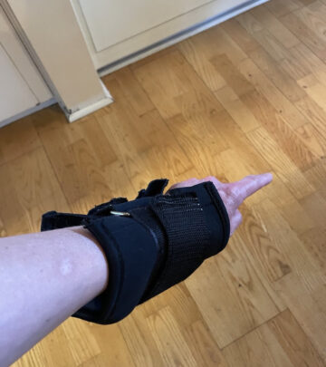 Paget Brewster Shares ‘Hanging Healing’ Inversion Therapy