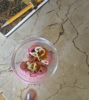 Paget Brewster Shares Pickled Eggs Moment