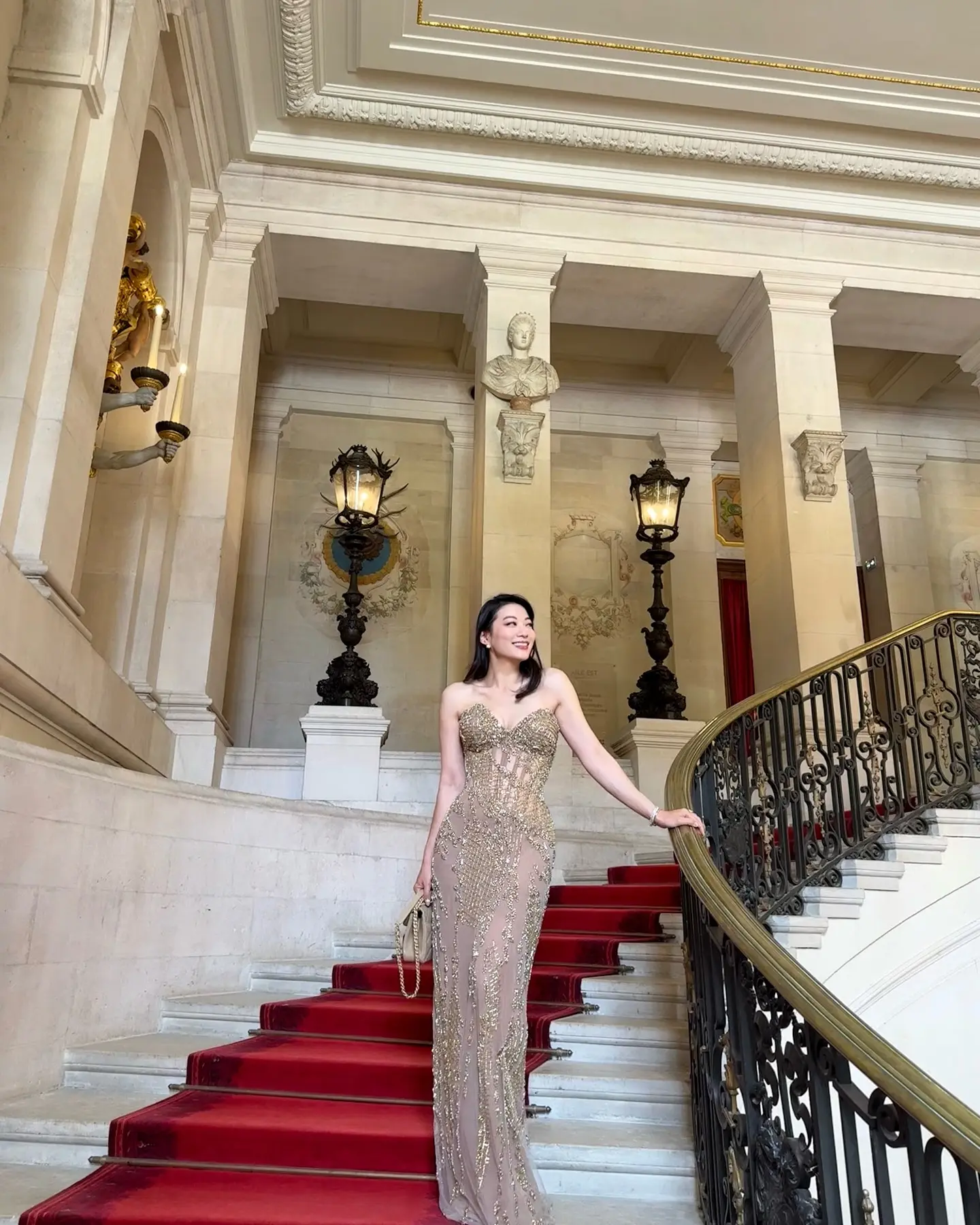 A Paris château sets the stage for romance, where every moment glows with timeless allure.
