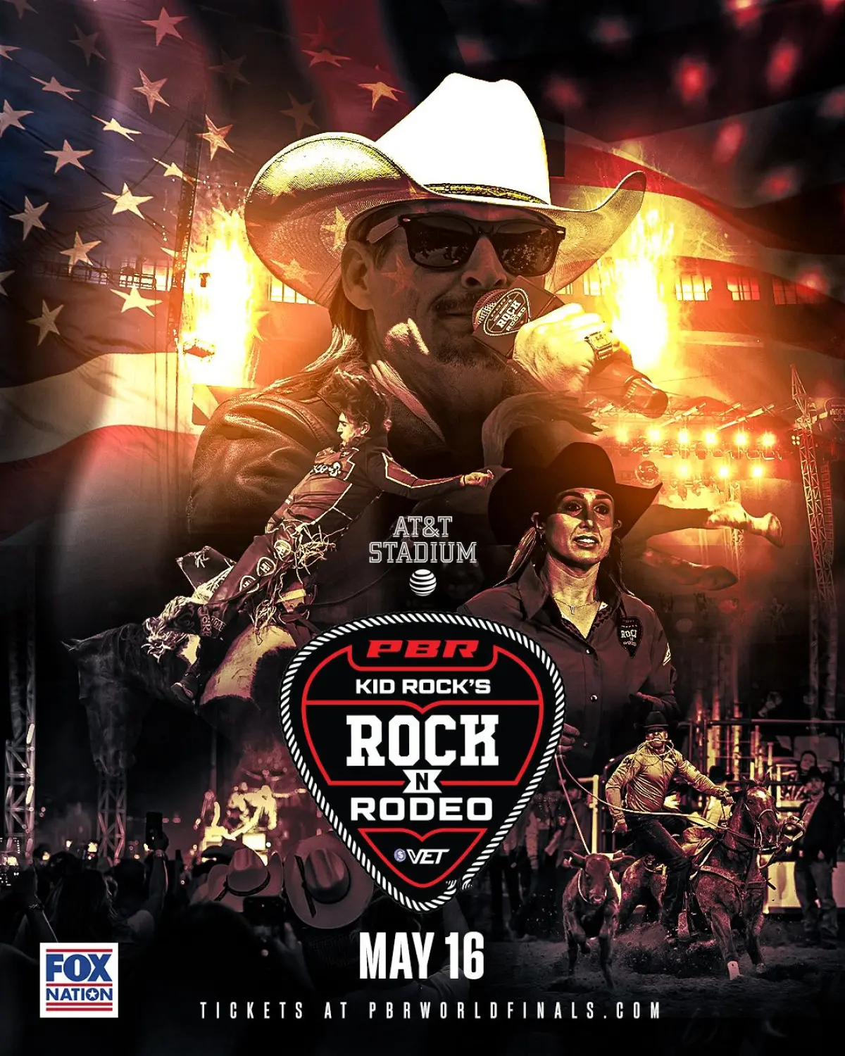 Live show launch electrifies as Kid Rock ignites the stage; exclusive event on Fox Nation.