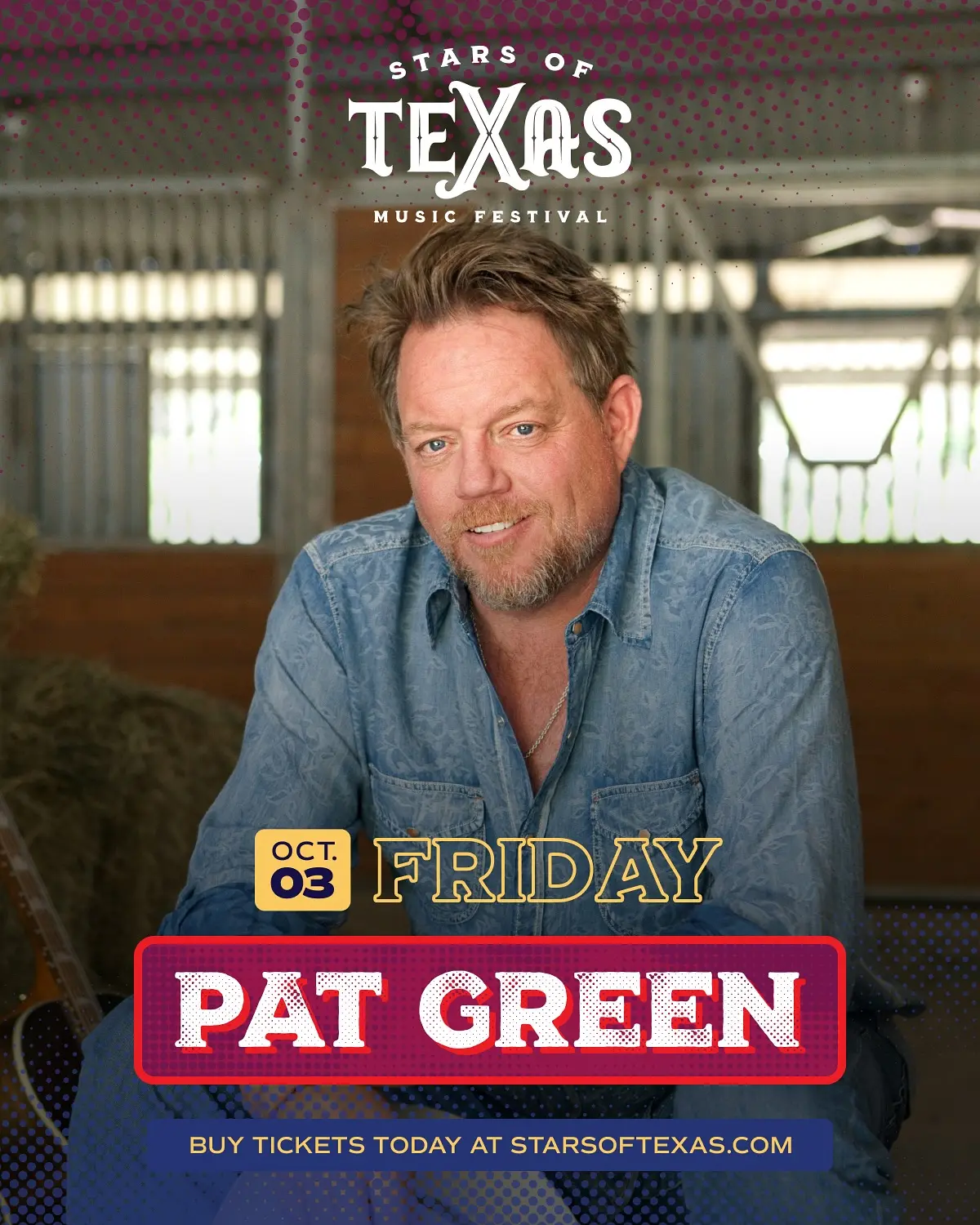 Pat Green To Rock Stars Of Texas Festival
