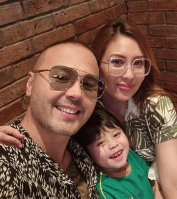 Instagram moment as Paul Patrick Gruenberg bonds with little Yatrick in joyful family fun.