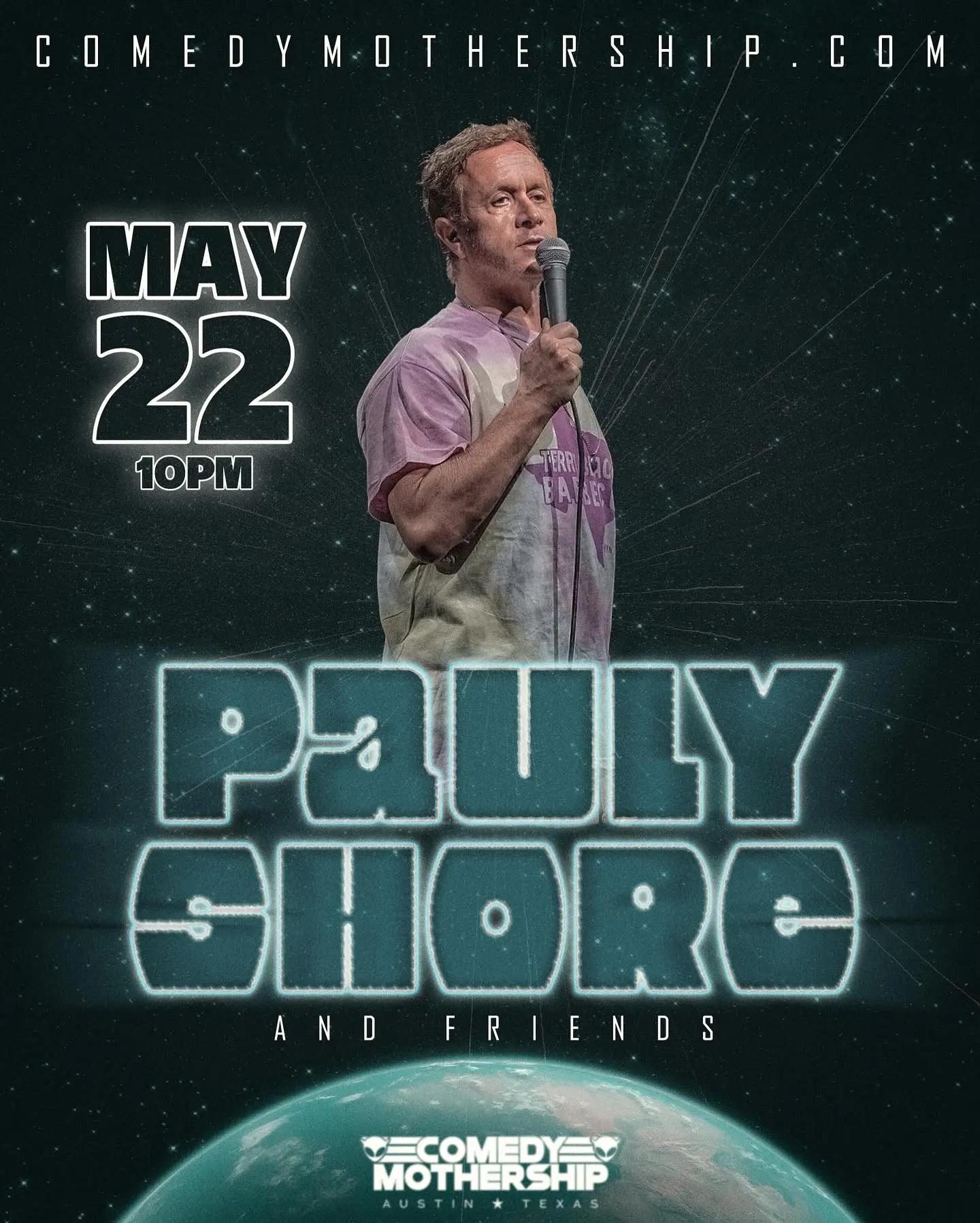 Pauly Shore Set To Rock Stage Next Thursday Iconic comedian takes stage with humor—grab your tickets right now at comedymothership.com