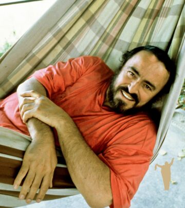 Legendary tenor Luciano enjoys poolside today offering fans a rare peek at his serene side