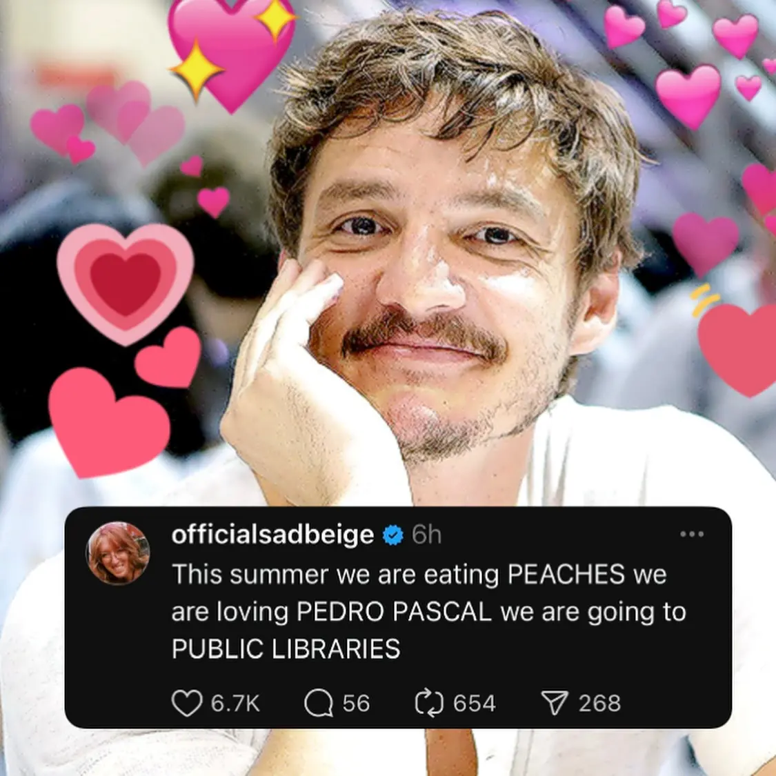 Peaches, Pedro Pascal And Public Libraries: Viral Meme Trend