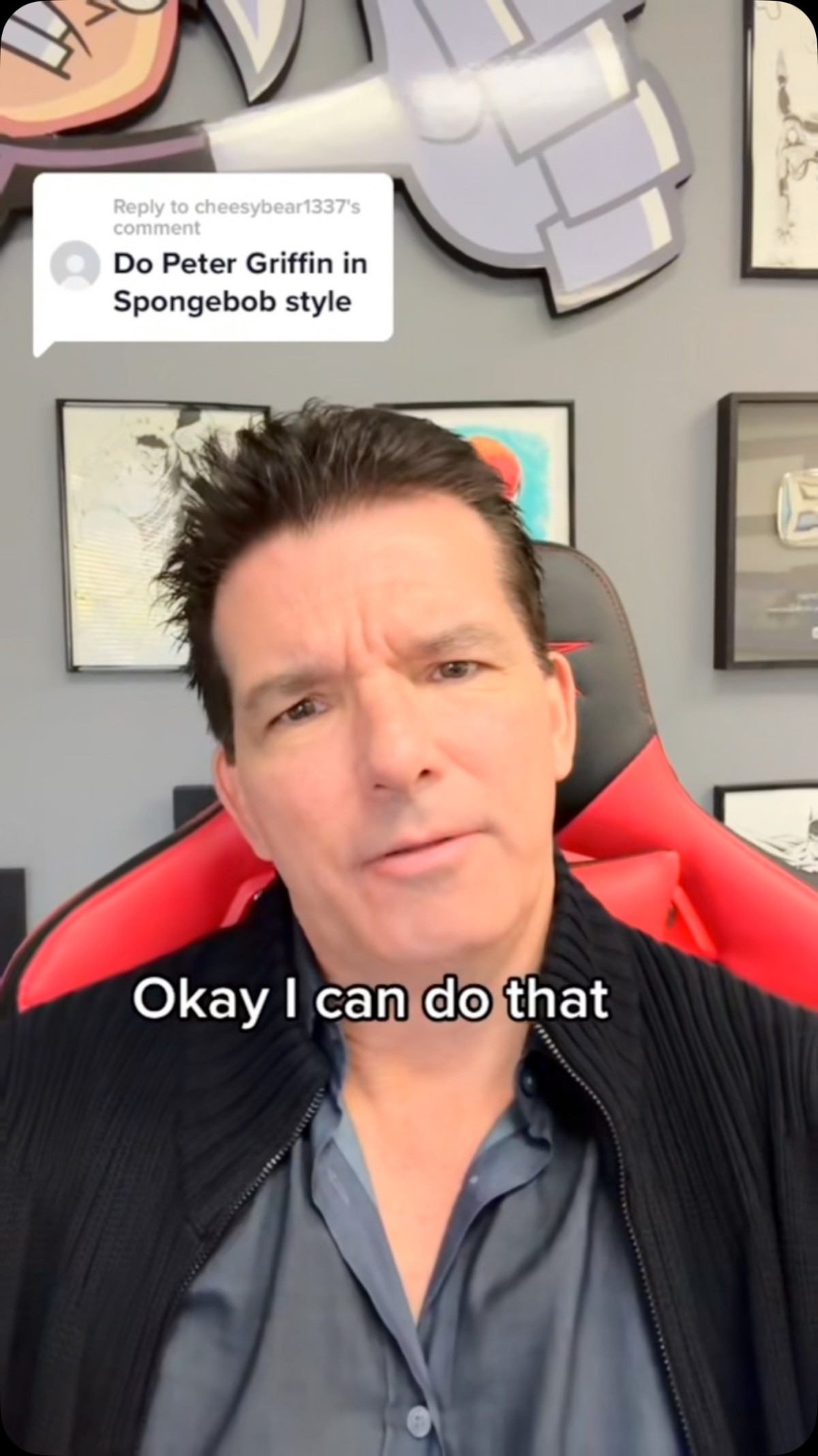 Peter Griffin Meets SpongeBob: Butch Hartman’s Creative Twist Cartoon master Butch Hartman unveils quirky style art.